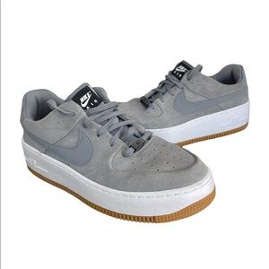 Nike Air Force 1 AF1 Sage Low Cool Grey Shoes Womens 9